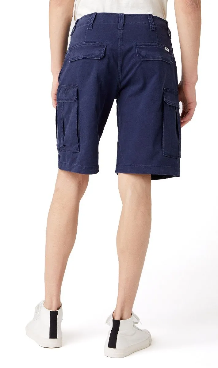 Lakeport Blue Casey Cargo Cotton Shorts by Wrangler