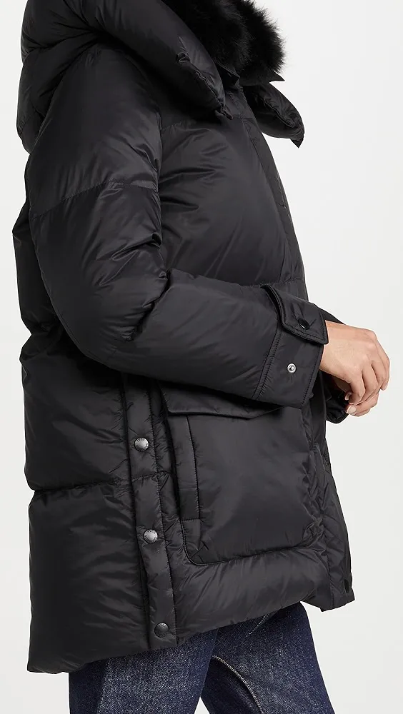 Yves Salomon Down Coat - Army