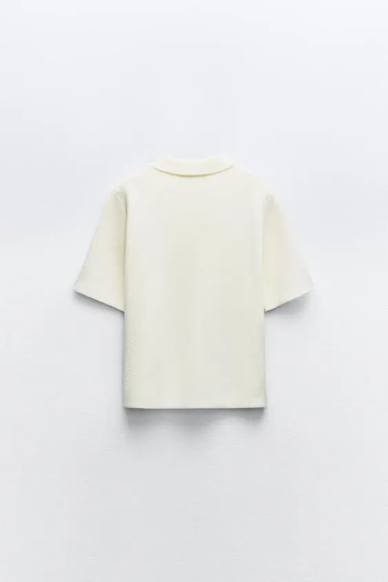 ZARA | Short Sleeves Party Elegant Casual Style